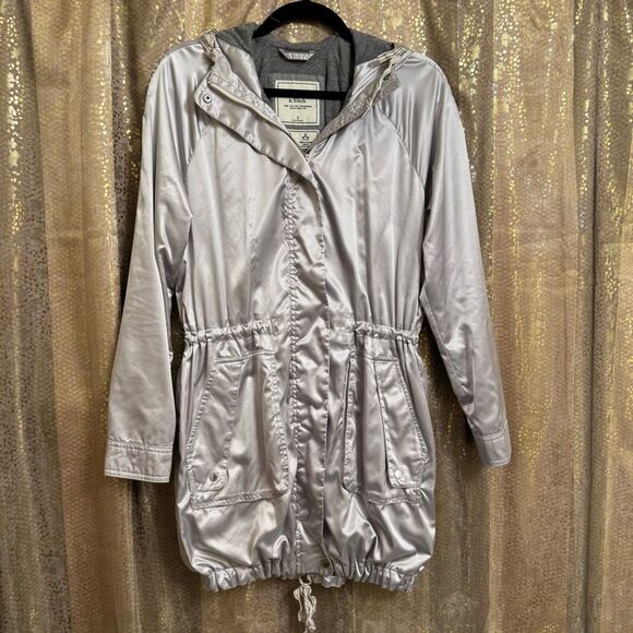 Vintage Y2K Abercrombie & Fitch Silky Gray Water Wind Resistant Light Jacket Sma - Picture 1 of 12